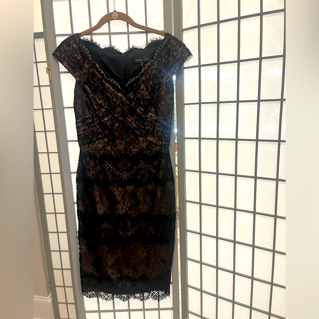 New, Only Worn Once, Tadashi Dress. Perfect For Wedding, Night Out And Parties!